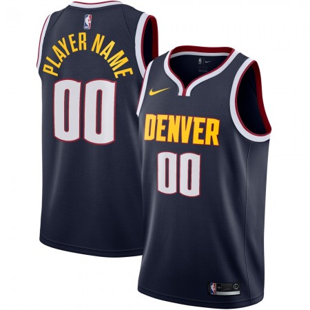 Herren NBA Denver Nuggets Trikot Benutzerdefinierte Nike 2020-2021 Icon Edition Swingman